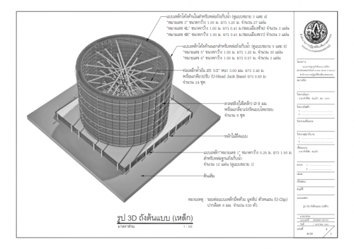 เอกสารโครงการก่อสร้างถังเก็บน้ำ