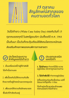 15 ตุลา สัญลักษณ์สากลของคนตาบอดทั่วโลก