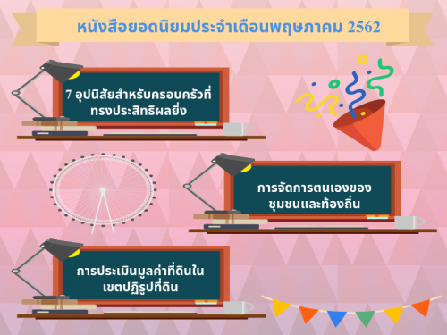 หนังสือยอดนิยมประจำเดือนพฤษภาคม 2562