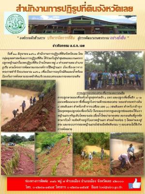 โครงการพัฒนาละรณรงค์การใช้หญ้าแฝก อันเนื่องมาจากพระราชดำริ ปีงบประมาณ 2561บ้านโคนผง หมู่ 9 ตำบลสานตม อำเภอภูเรือ 