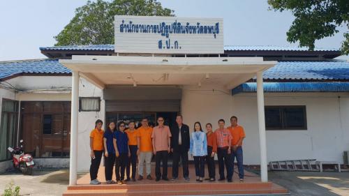 นายเลิศศักดิ์ สุขสวัสดิ์ ผู้ตรวจราชการกรมลงพื้นที่ตรวจราชการ ณ ส.ป.ก.ลพบุรี รอบที่ ๑