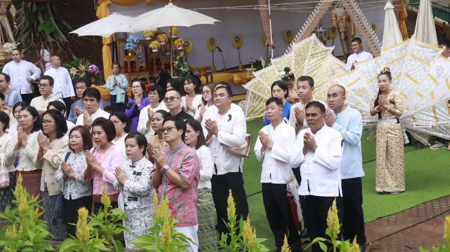 title - ร่วมประกอบพิธีทำบุญเมืองและสืบชะตาเมืองแม่ฮ่องสอน ครบรอบ 152 ปี เพื่อความเป็นสิริมงคลและอุทิศส่วนกุศลให้อดีตเจ้าเมือง