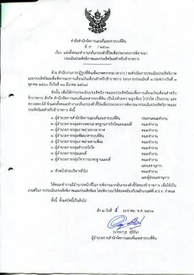 คำสั่ง สผส 1/2561 เรื่อง แต่งตั้งคณะทำงานกลั่นกรองตัวชี้วัดฯ
