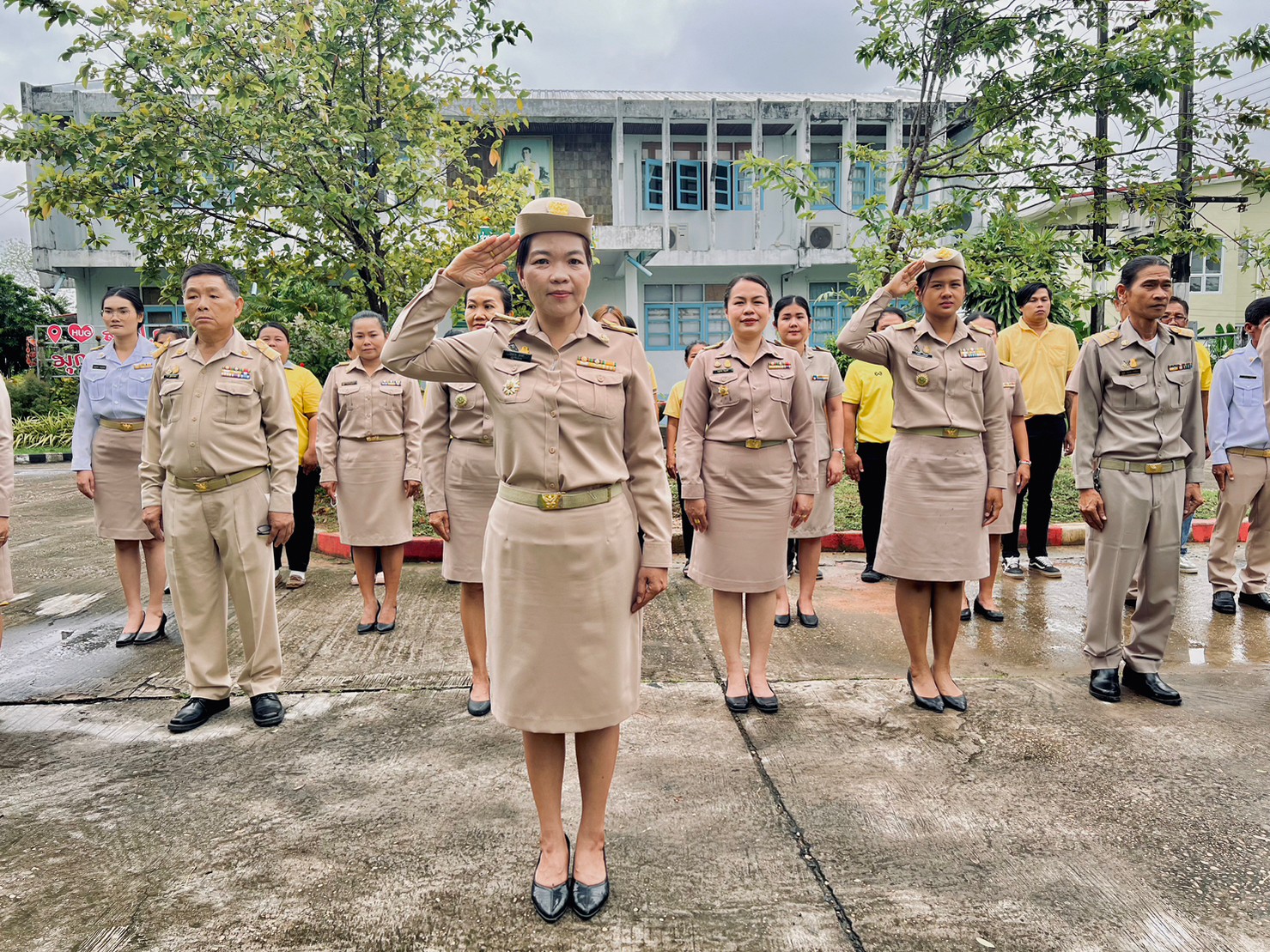 กิจกรรมเคารพธงชาติและร้องเพลงชาติไทย เนื่องในวันพระราชทานธงชาติไทย