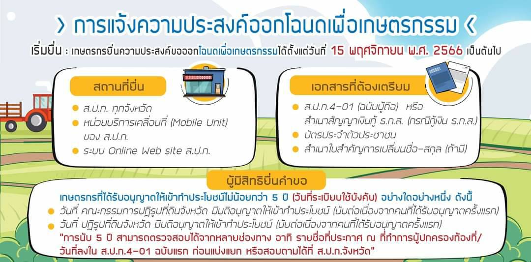 โฉนดเพื่อเกษตรกรรม