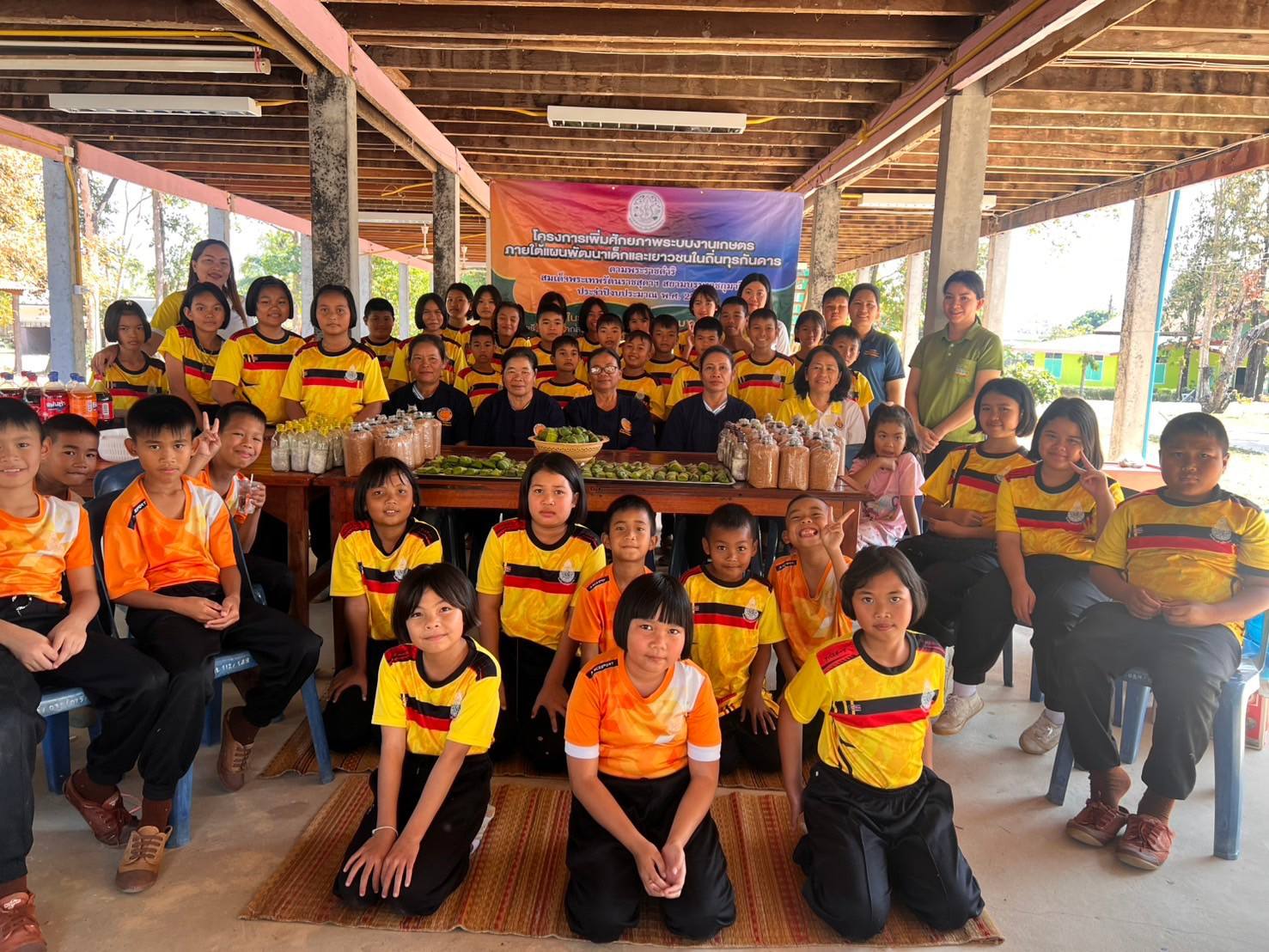 ฝึกอบรมโครงการเพิ่มศักยภาพระบบงานเกษตรภายใต้แผนพัฒนาเด็กและเยาวชนในถิ่นทุรกันดาร 