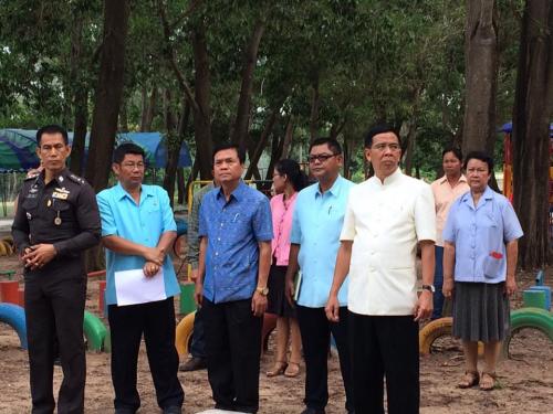 ปฏิรูปที่ดินจังหวัดมุกดาหาร พร้อมด้วยหัวหน้าส่วนราชการระดับจังหวัดมุกดาหาร ลงพื้นที่เตรียมความพร้อมในการจัดพิธีมอบสิ่งของพระราชทานฯ