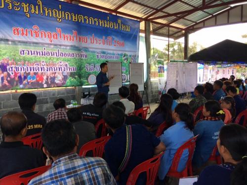 ส.ป.ก.มุกดาหาร ร่วมประชุมใหญ่สามัญประจำปี 2560 กลุ่มผู้เลี้ยงไหมอุตสาหกรรม 