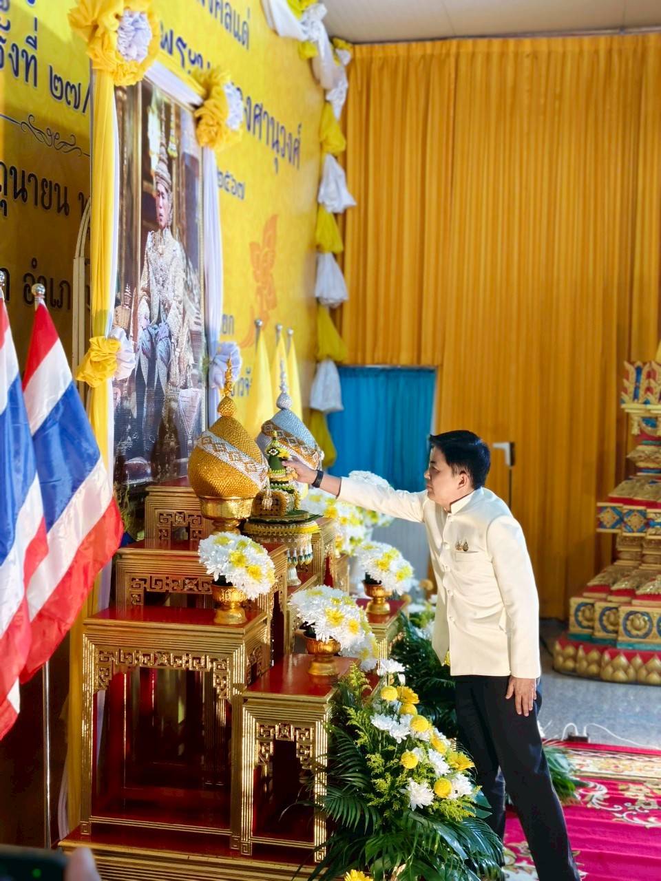 ส.ป.ก.นครนายก ร่วมพิธีเจริญพระพุทธมนต์