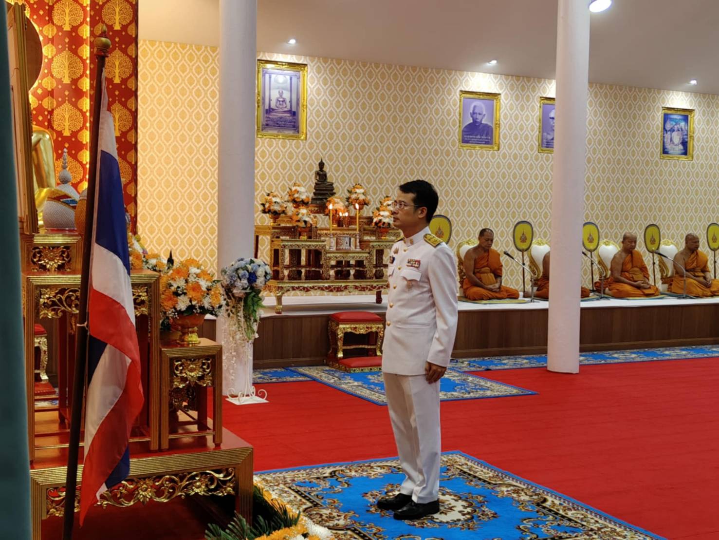 ส.ป.ก. ร่วมพิธีเจริญพระพุทธมนต์และทำบุญตักบาตร