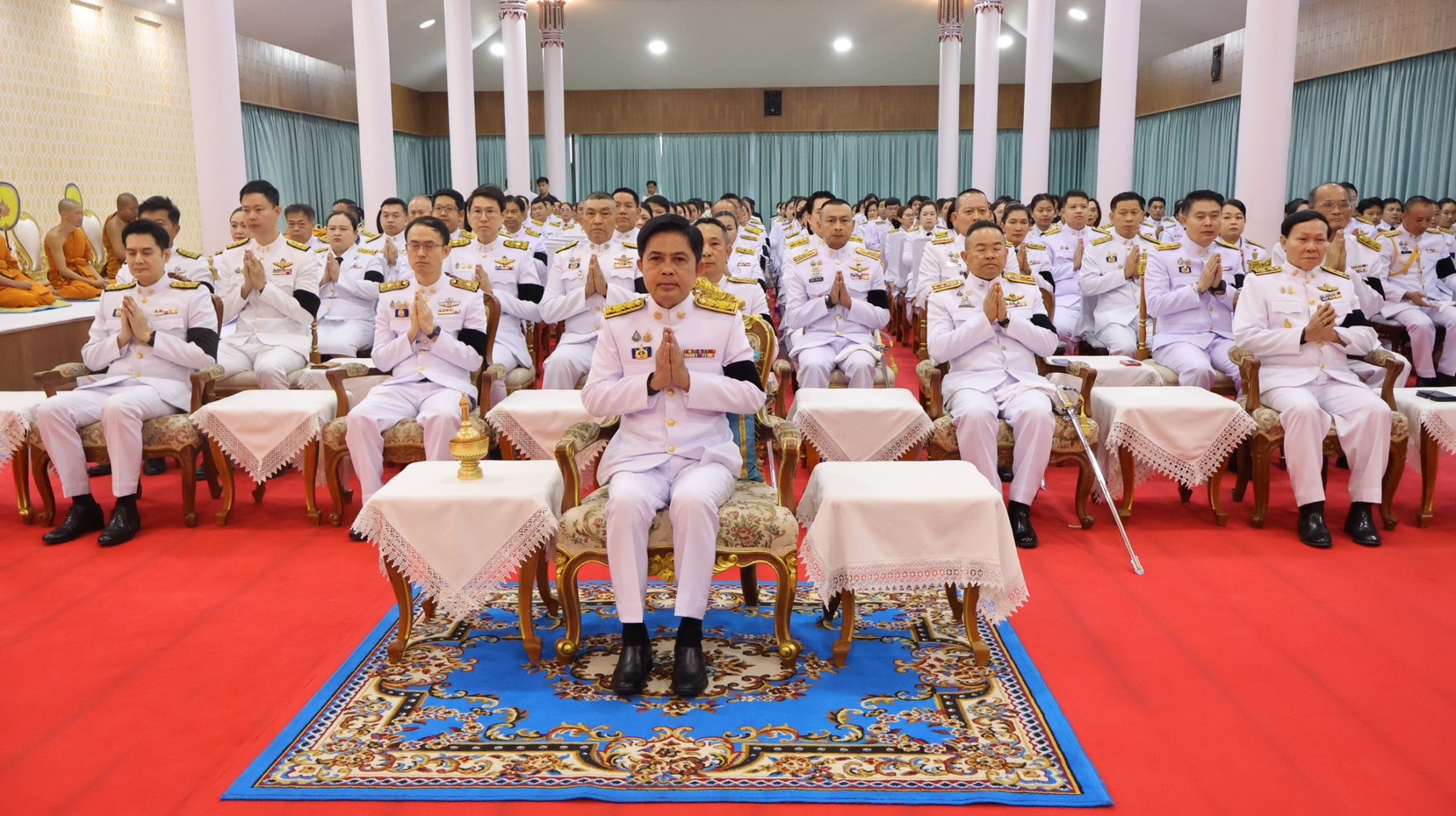 title - ส.ป.ก.นครนายก ร่วมพิธีเจริญพระพุทธมนต์และทำบุญตักบาตร