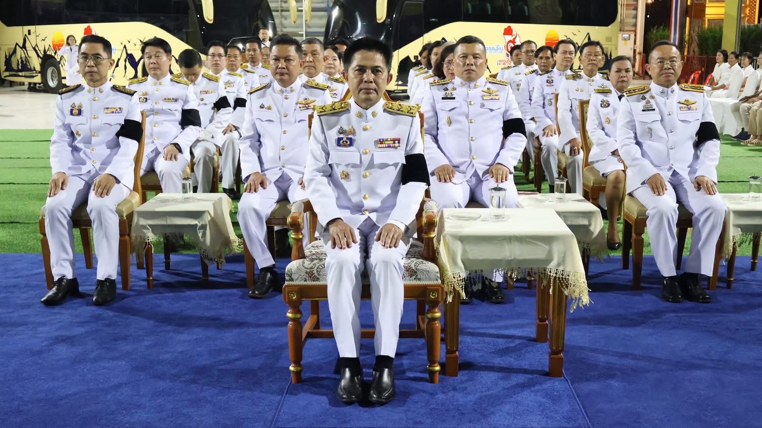 title - ส.ป.ก.นครนายก ร่วมพิธีเชิญพุ่มดอกบัวประดิษฐ์ไปถวายสักการะพระศรีมหาโพธิทศมราชบพิตร 