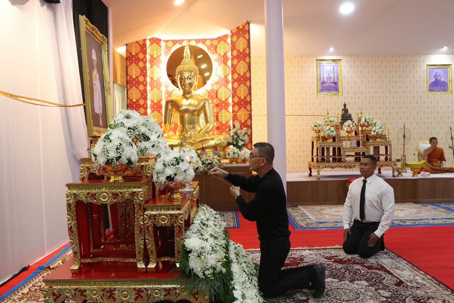 title - ส.ป.ก.นครนายก เข้าร่วมพิธีบำเพ็ญกุศลสวดพระอภิธรรม 