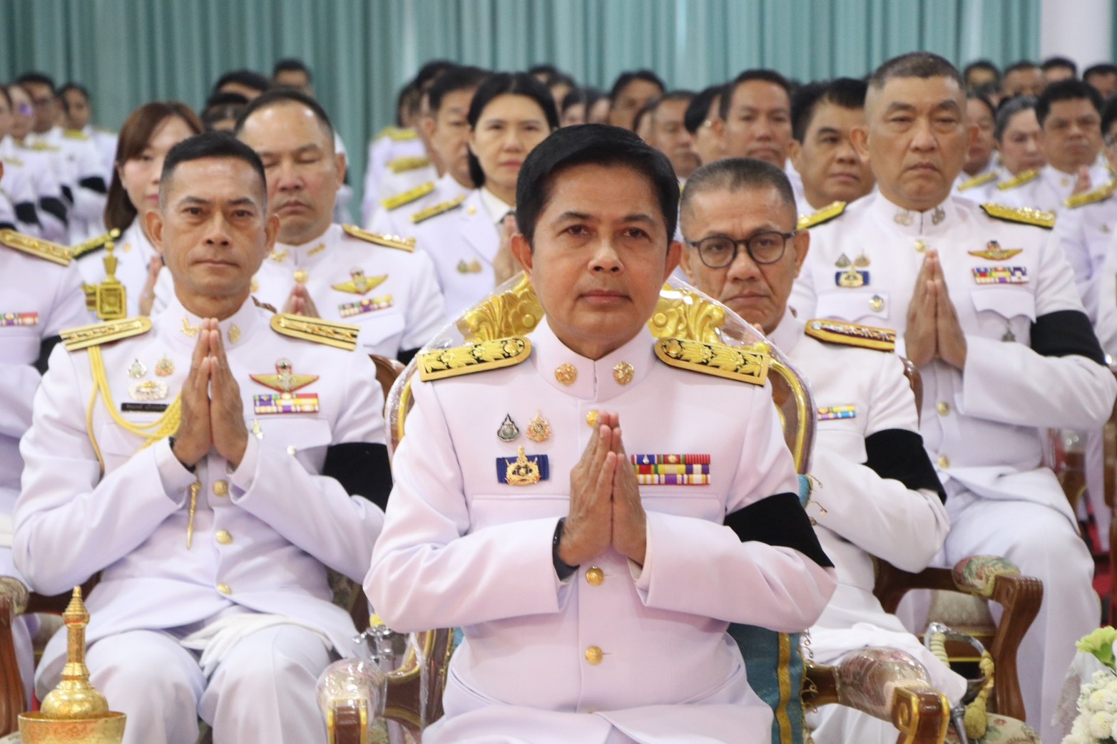 title - ส.ป.ก.นครนายก ร่วมพิธีบำเพ็ญกุศล ในวาระครบ 15 วัน (ปัณรสมวาร) แห่งการสิ้นพระชนม์ 