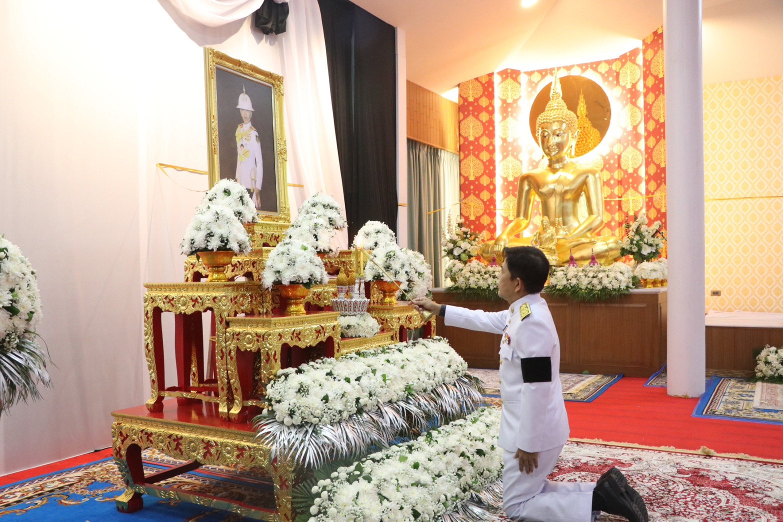 title - ส.ป.ก.นครนายก ร่วมพิธีบำเพ็ญกุศล ในวาระครบ 15 วัน (ปัณรสมวาร) แห่งการสิ้นพระชนม์ 