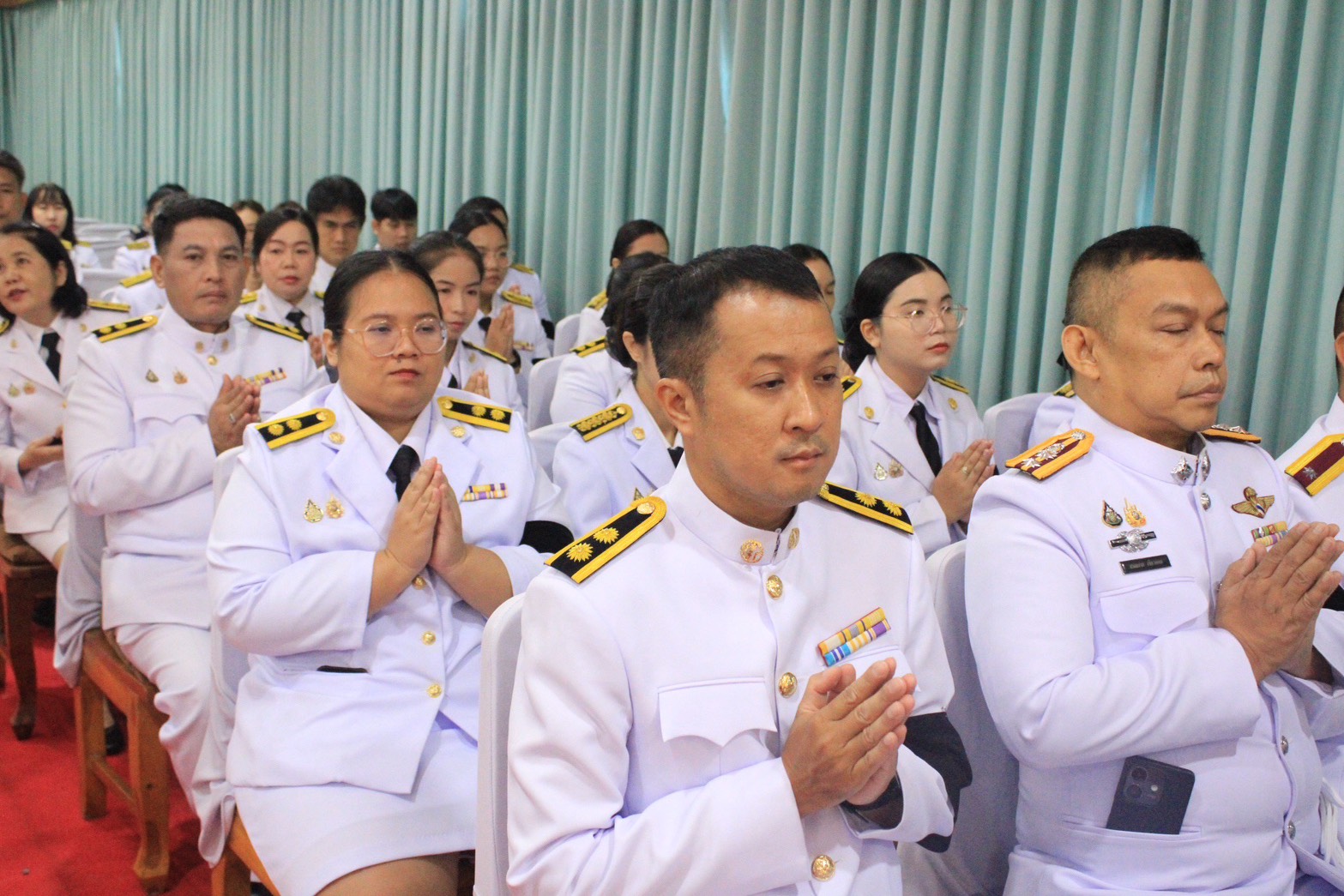 title - ส.ป.ก.นครนายก ร่วมพิธีเจริญพระพุทธมนต์และทำบุญตักบาตรถวายพระกุศล