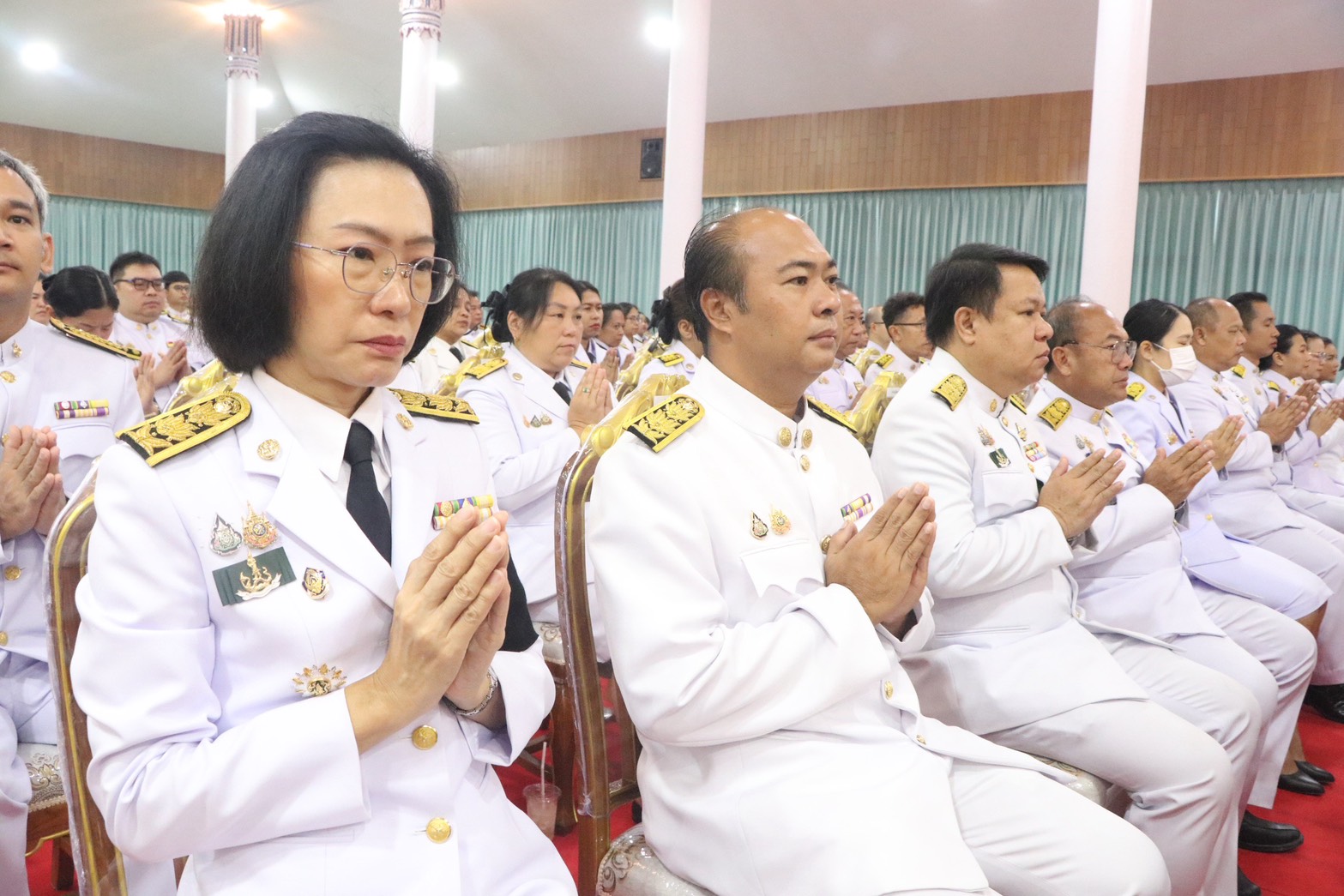 title - ส.ป.ก.นครนายก เข้าร่วมพิธีเจริญพระพุทธมนต์และทำบุญตักบาตร