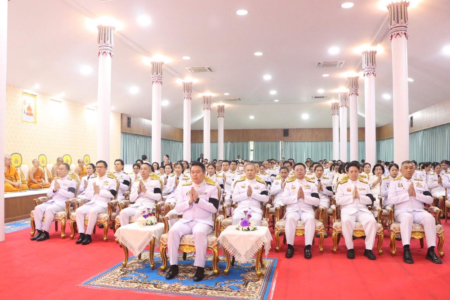 title - ส.ป.ก.นครนายก เข้าร่วมพิธีเจริญพระพุทธมนต์และทำบุญตักบาตร