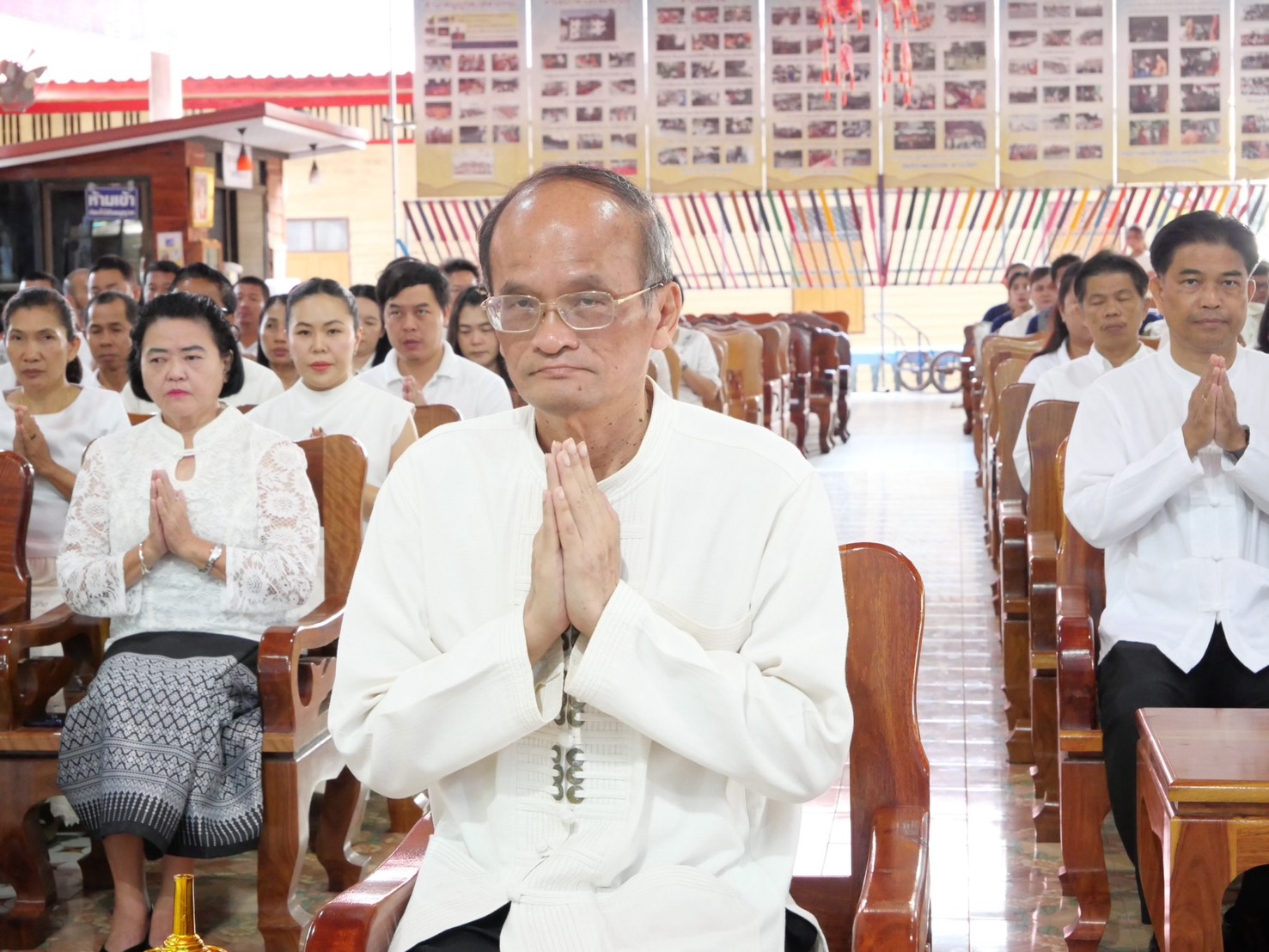 title - ส.ป.ก.นครนายก เข้าร่วมโครงการ เข้าวัดปฏิบัติธรรมวันธรรมสวนะ