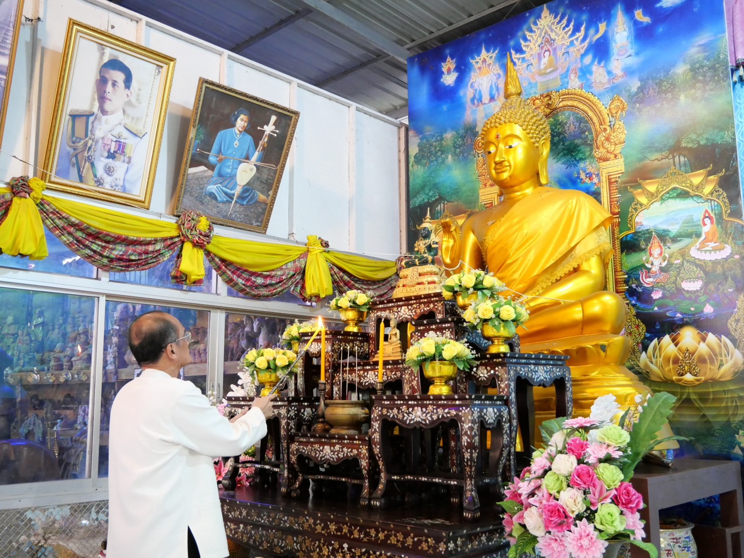 ส.ป.ก.นครนายก เข้าร่วมโครงการ เข้าวัดปฏิบัติธรรมวันธรรมสวนะ