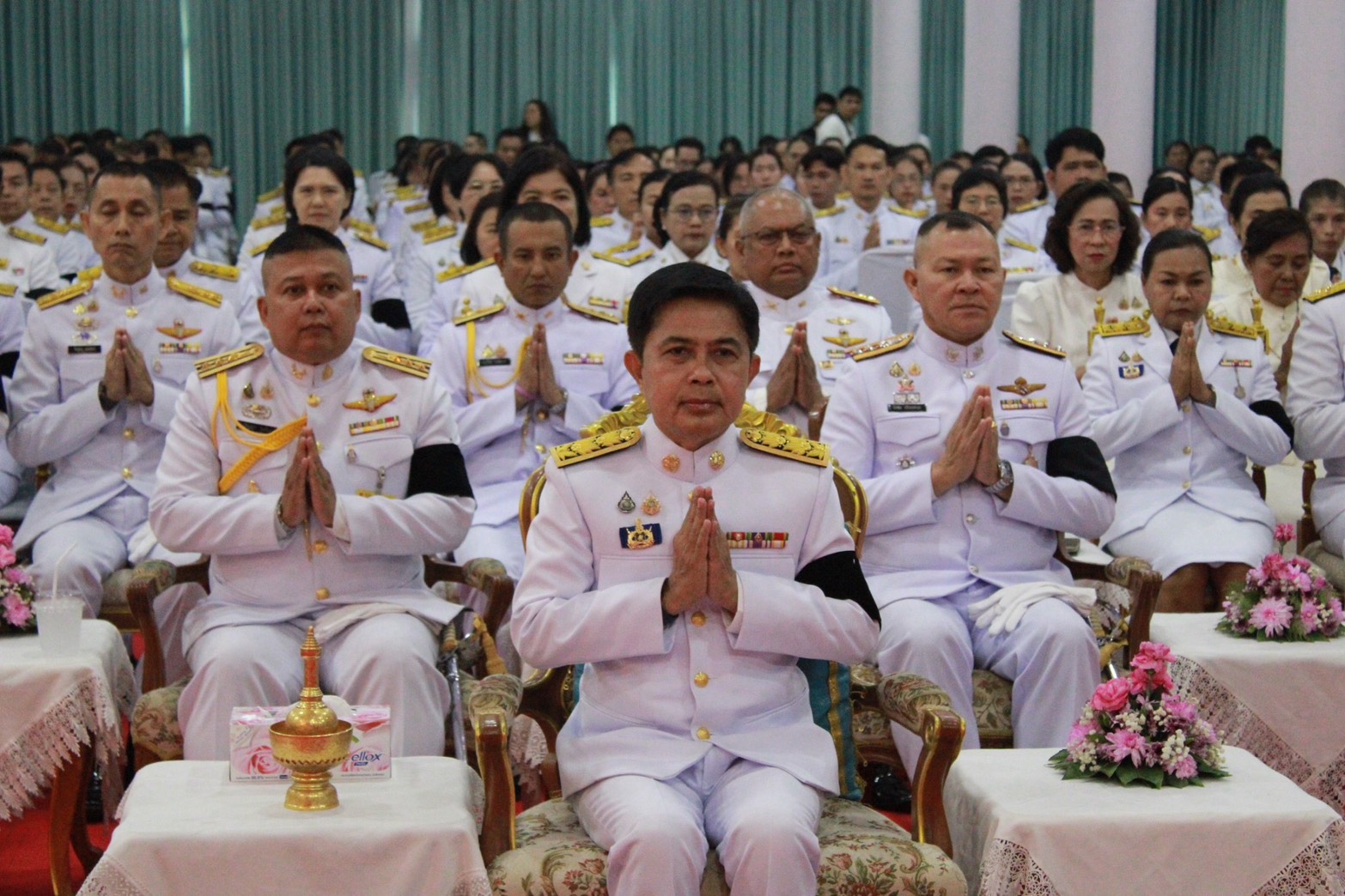 title - ส.ป.ก.นครนายก ร่วมเข้าร่วมพิธีเจริญพระพุทธมนต์ และทำบุญตักบาตร