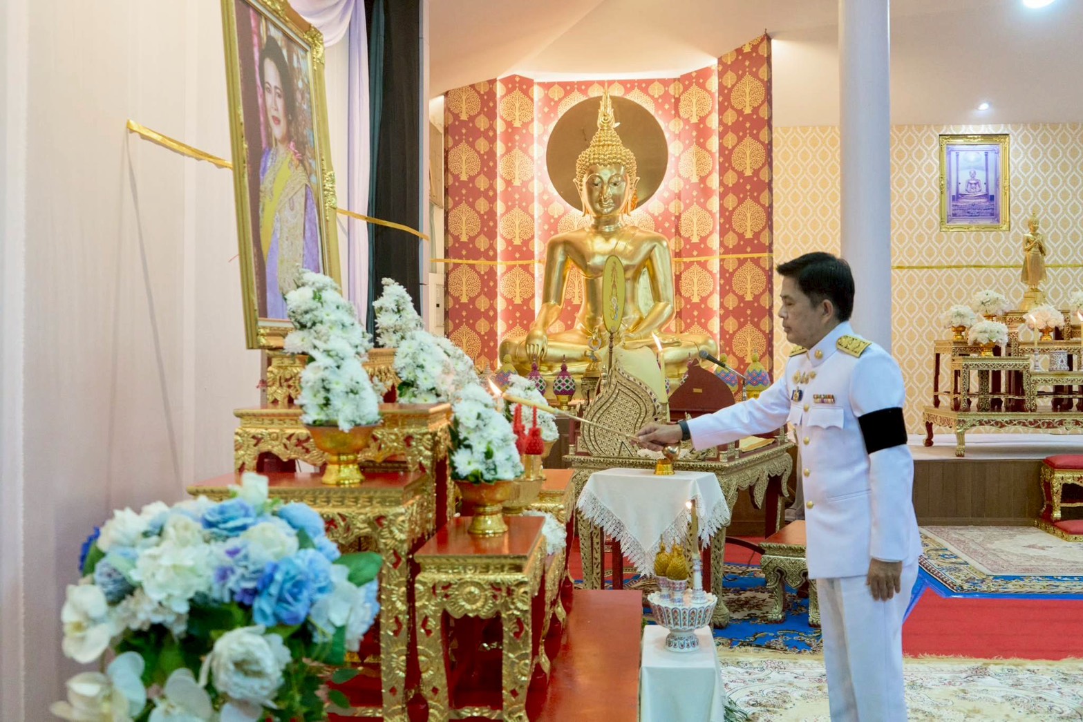 ส.ป.ก.นครนายก ร่วมพิธีบำเพ็ญกุศลและแสดงความอาลัยในวาระครบ 100 วัน