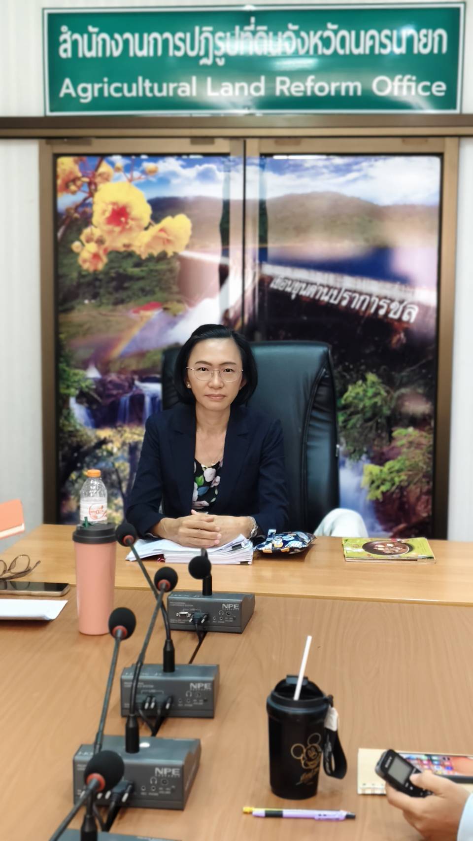 ส.ป.ก.นครนายก ร่วมประชุมประจำเดือนเมษายน 2568 