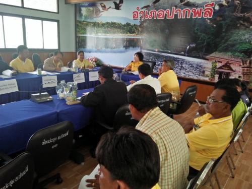 ประชุมคณะอนุกรรมการปฏิรูปที่ดินอำเภอปากพลี (คปอ.ปากพลี) ครั้งที่ 1/2561