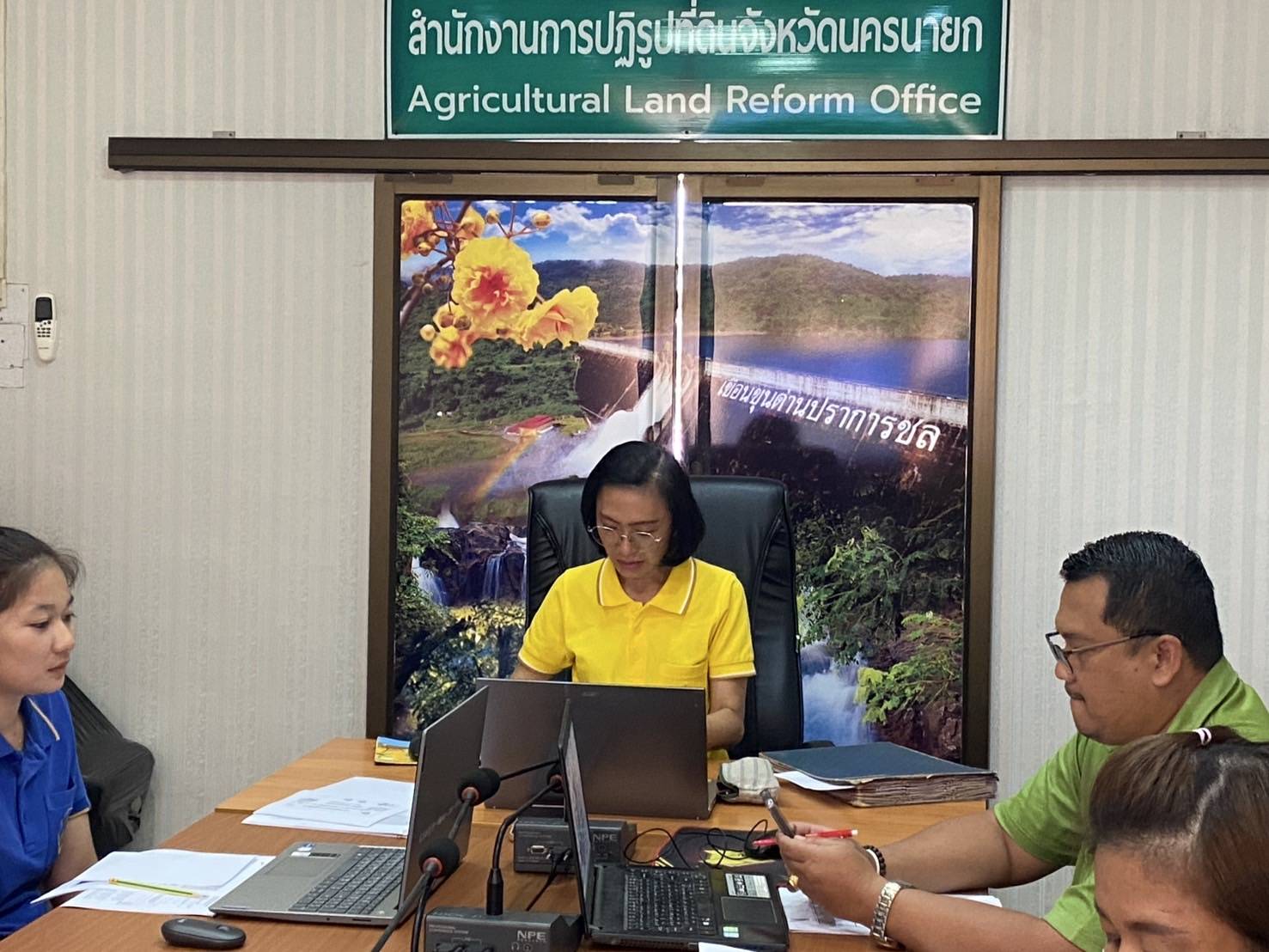 ส.ป.ก.นครนายก จัดกิจกรรม Unit School ตามแผนปฏิบัติการส่งเสริมคุณธรรมของสำนักงานการปฏิรูปที่ดินจังหวัดนครนายก