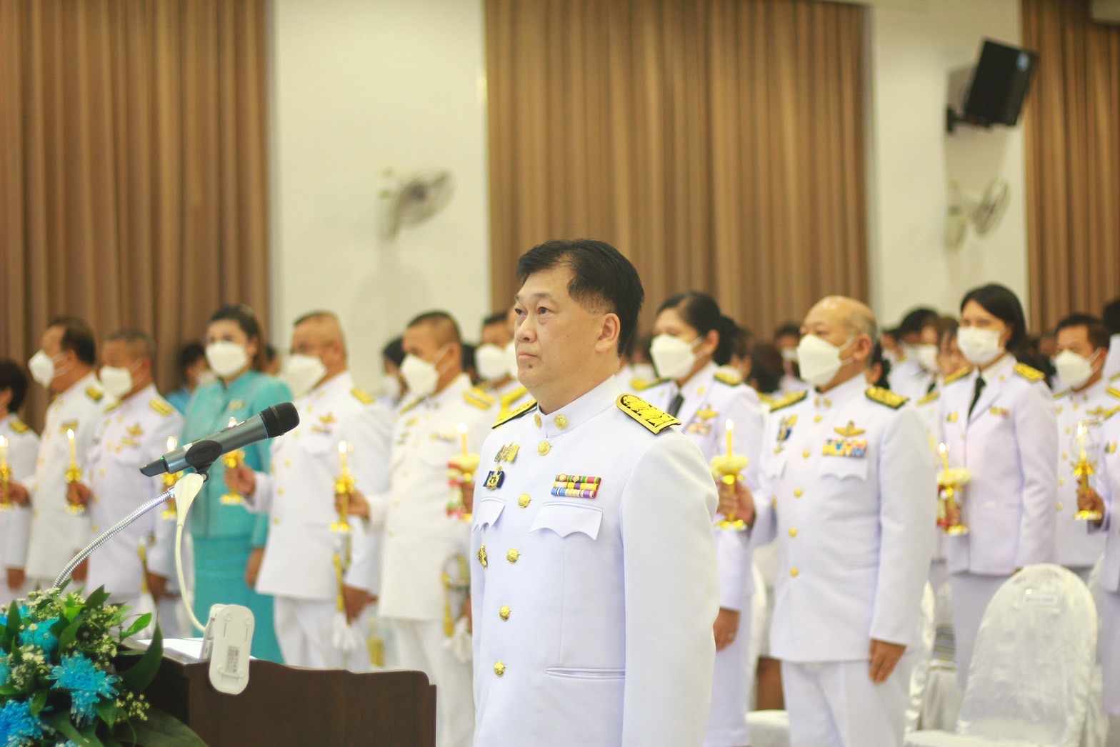 พิธีถวายเครื่องราชศักการะและวางพานพุ่ม และพิธีจุดเทียนถวายพระพรชัยมงคล เฉลิมพระเกียรติสมเด็จพระนางเจ้า สิริกิติ์ พระบรมราชินีนาถ พระบรมราชชนนีพันปีหลวง เนื่องในโอกาสมหามงคลเฉลิมพระชนมพรรษา 90 พรรษา 12 สิงหาคม  2566
