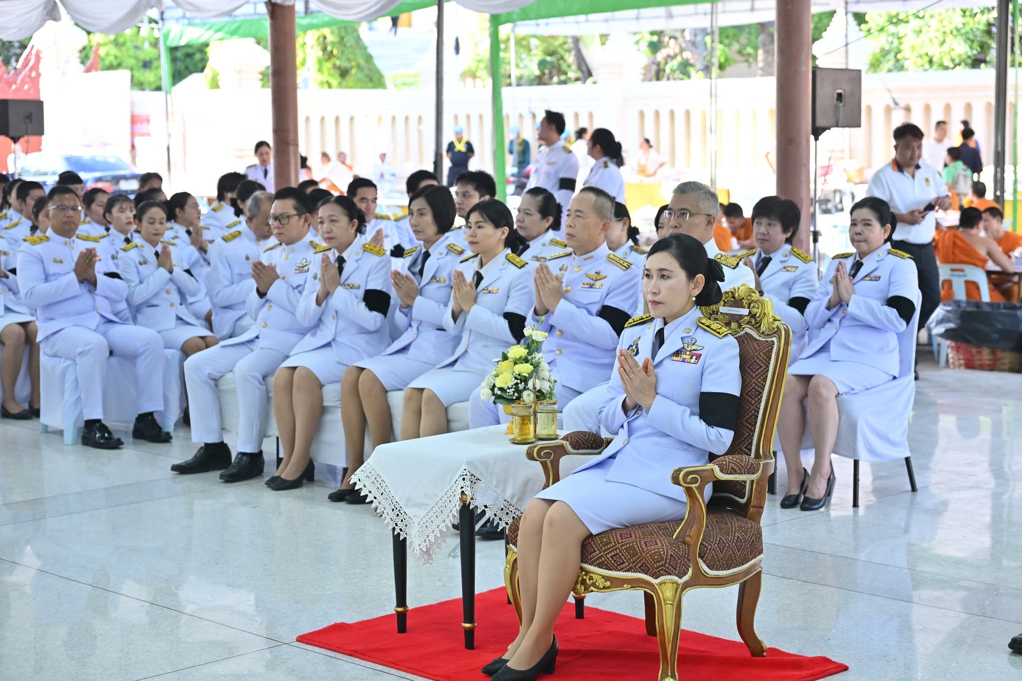 title - ส.ป.ก.นครปฐม เข้าร่วมพิธีเจริญพระพุทธมนต์และทำบุญตักบาตรถวายพระกุศล เนื่องในโอกาสงานฉลองพระชนมายุ 99 พรรษา สมเด็จพระอริยวงศาคตญาณ สมเด็จพระสังฆราช สกลมหาสังฆปริณายก 26 มิถุนายน 2569