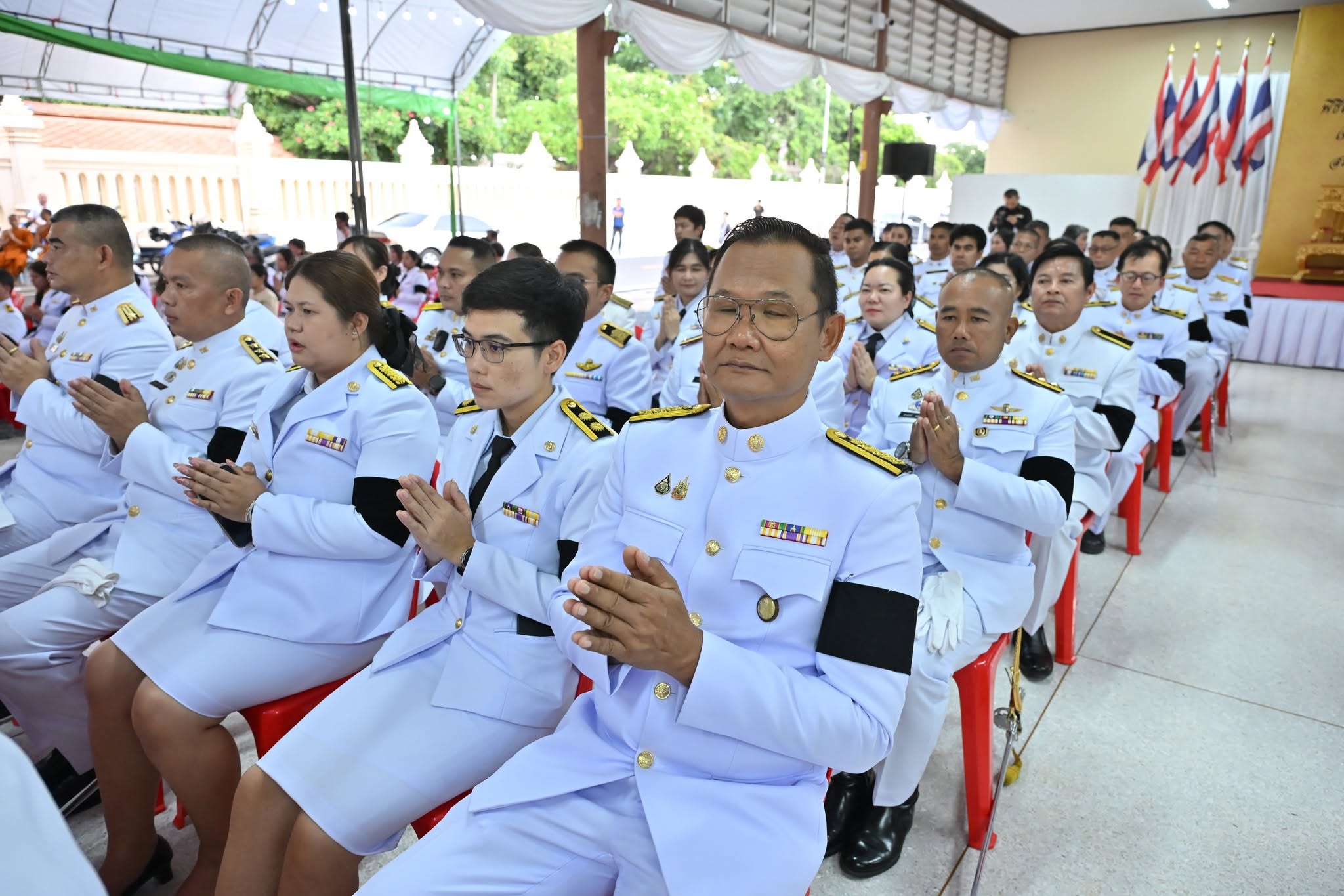 title - ส.ป.ก.นครปฐม เข้าร่วมพิธีเจริญพระพุทธมนต์และเจริญจิตตภาวนาถวายพระกุศลแด่ สมเด็จพระอริยวงศคตญาณ สมเด็จพระสังฆราชสกลมหาสังฆปริณายก เนื่องในงานฉลอง พระชนมายุ 99 พรรษา และพิธีสวดพระพุทธมนต์และเจริญจิตภาวนาอุทิศถวายพระราชกุศลแด่ สมเด็จพระนางเจ้าสิริกิติ์ พระบรมราชินีนาถ พระบรมราชชนนีพันปีหลวง และอุทิศถวายพระกุศลแด่ สมเด็จพระลูกเธอ เจ้าฟ้าพัชรกิติยาภา นเรนทิราเทพยวดี กรมหลวงราชสาริณีสิริพัชร มหาวัชรราชธิดา