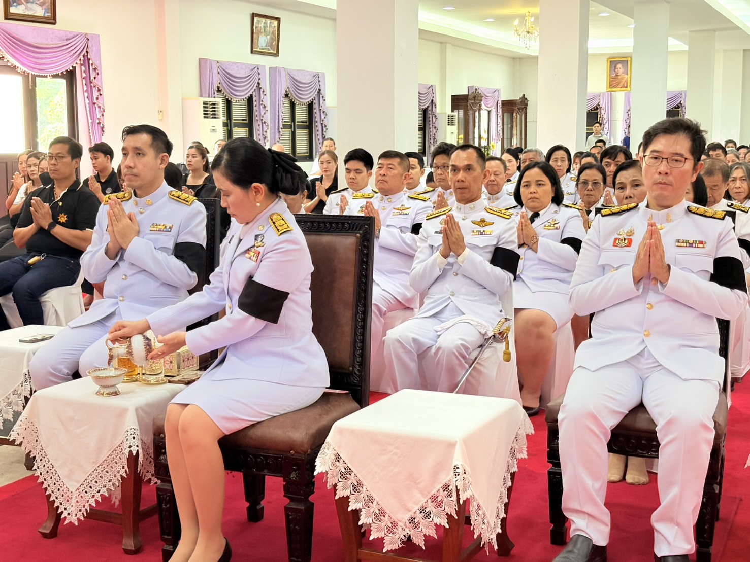 title - ส.ป.ก.นครปฐม เข้าร่วมพิธีบำเพ็ญกุศลทักษิณานุประทานอุทิศถวายพระกุศล เมื่อสิ้นพระชนม์ ครบสัตตมวาร ( 7 วัน) เพื่อน้อมถวายเป็นพระกุศลแด่ สมเด็จพระเจ้าลูกเธอ เจ้าฟ้าพัชรกิติยาภา นเรนทิราเทพยวดี กรมหลวงราชสาริณีสิริพัชร มหาวัชรราชธิดา