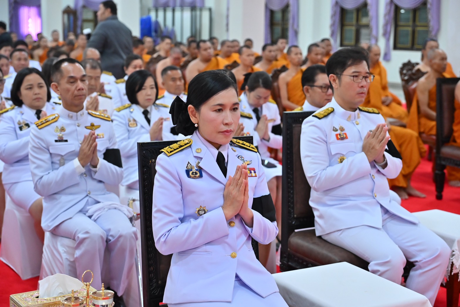 title - ส.ป.ก.นครปฐม เข้าร่วมพิธีบำเพ็ญกุศลทักษิณานุประทานอุทิศถวายพระกุศล เมื่อสิ้นพระชนม์ ครบสัตตมวาร ( 7 วัน) เพื่อน้อมถวายเป็นพระกุศลแด่ สมเด็จพระเจ้าลูกเธอ เจ้าฟ้าพัชรกิติยาภา นเรนทิราเทพยวดี กรมหลวงราชสาริณีสิริพัชร มหาวัชรราชธิดา