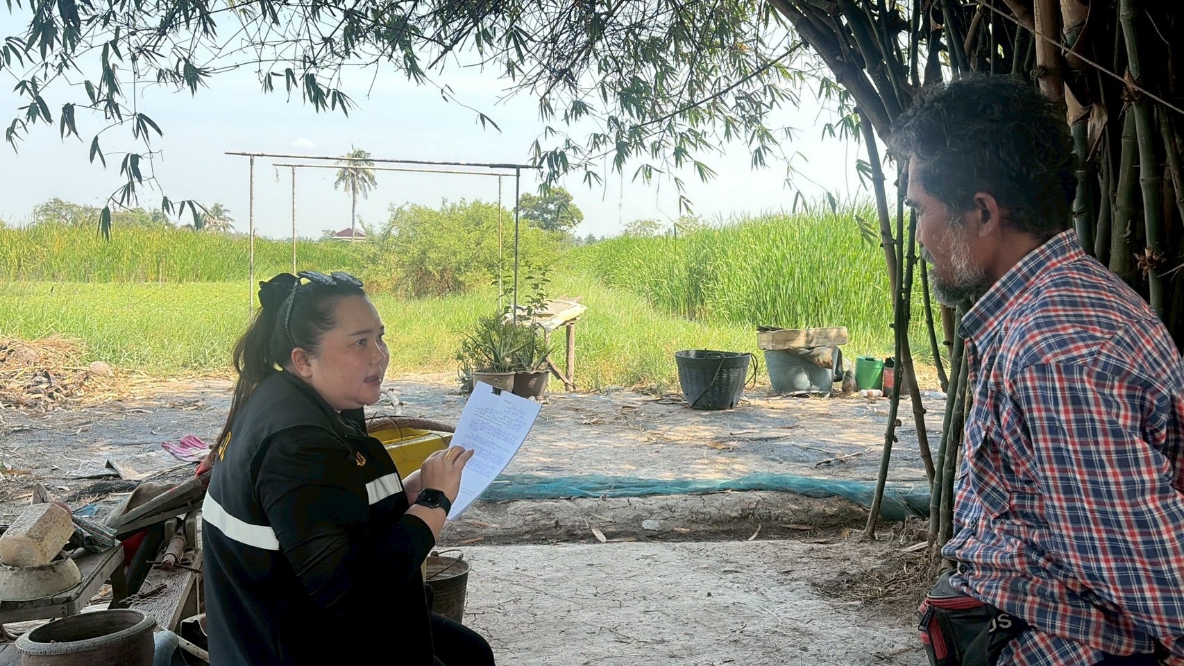 title - ส.ป.ก.นครปฐม ลงพื้นที่เขตปฏิรูปที่ดิน เพื่อตรวจสอบการทำประโยชน์ในที่ดิน