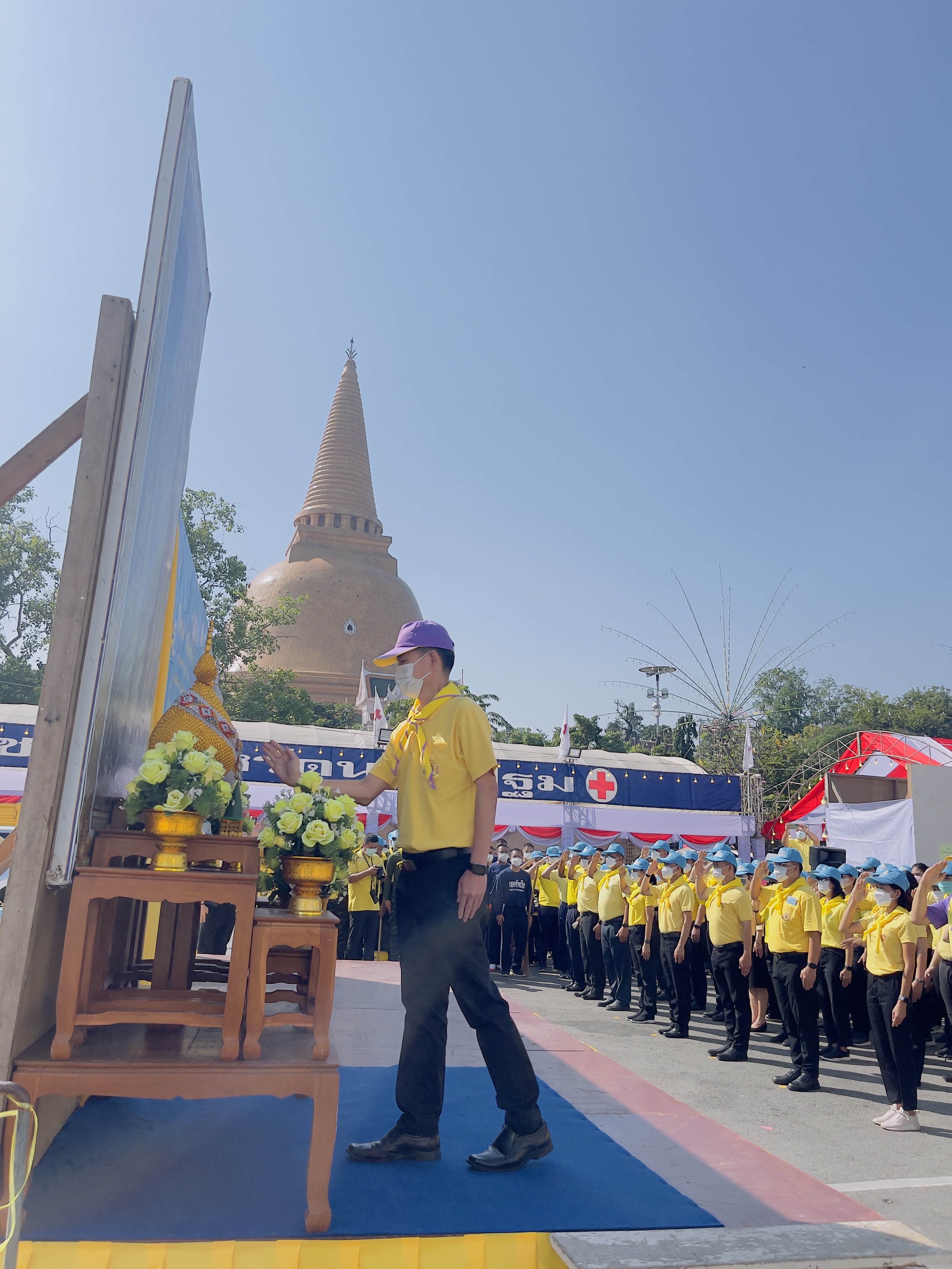 กิจกรรมจิตอาสาพัฒนาภายในบริเวณพื้นที่วัดพระปฐมเจดีย์ราชวรมหาวิหาร