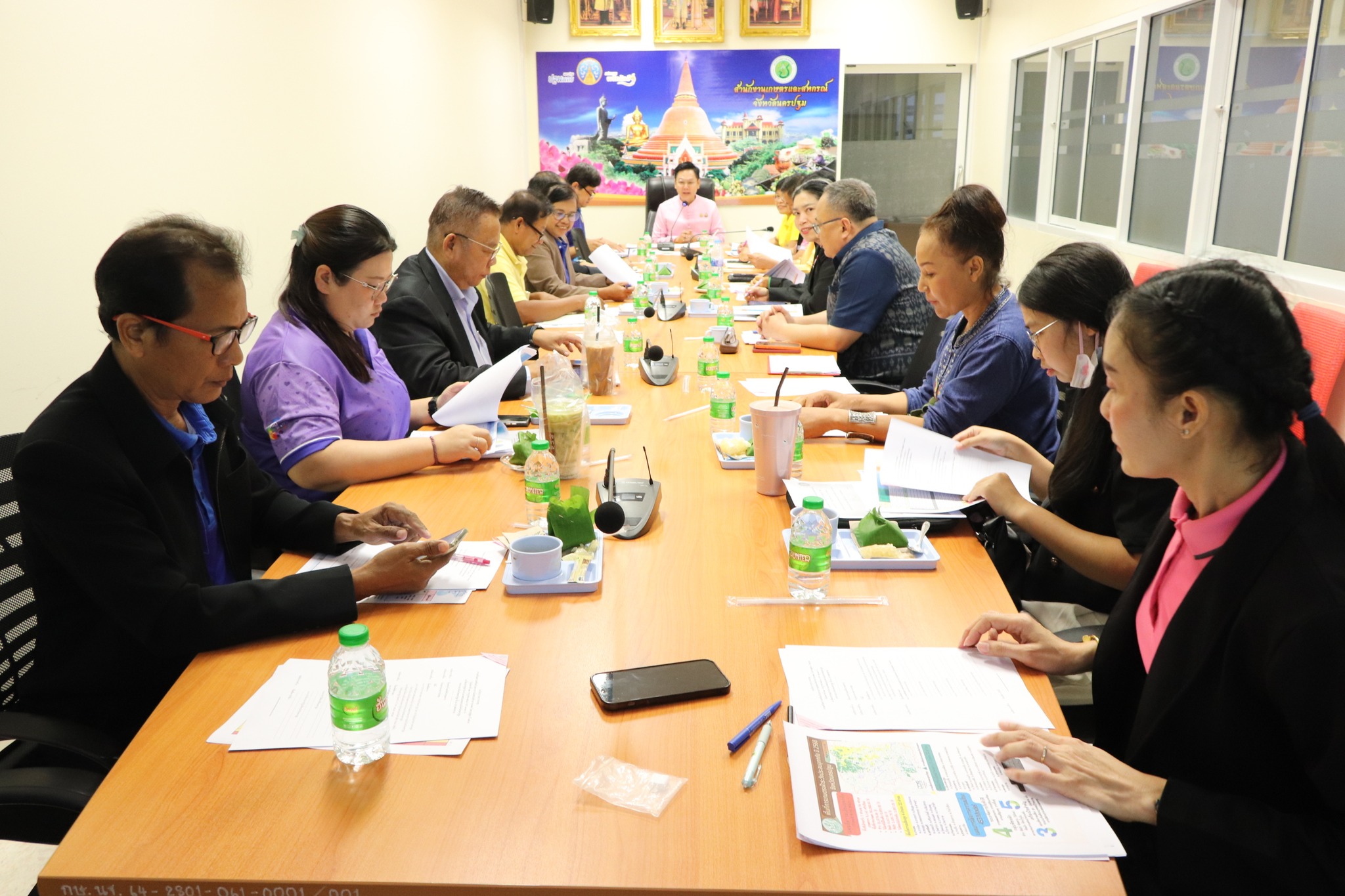 ร่วมประชุมการเตรียมความพร้อมรับมือสถานการณ์อุทกภัยด้านการเกษตร ในช่วงฤดูฝน ปี 2568 ของหน่วยงานในสังกัดกระทรวงเกษตรและสหกรณ์จังหวัดนครปฐม