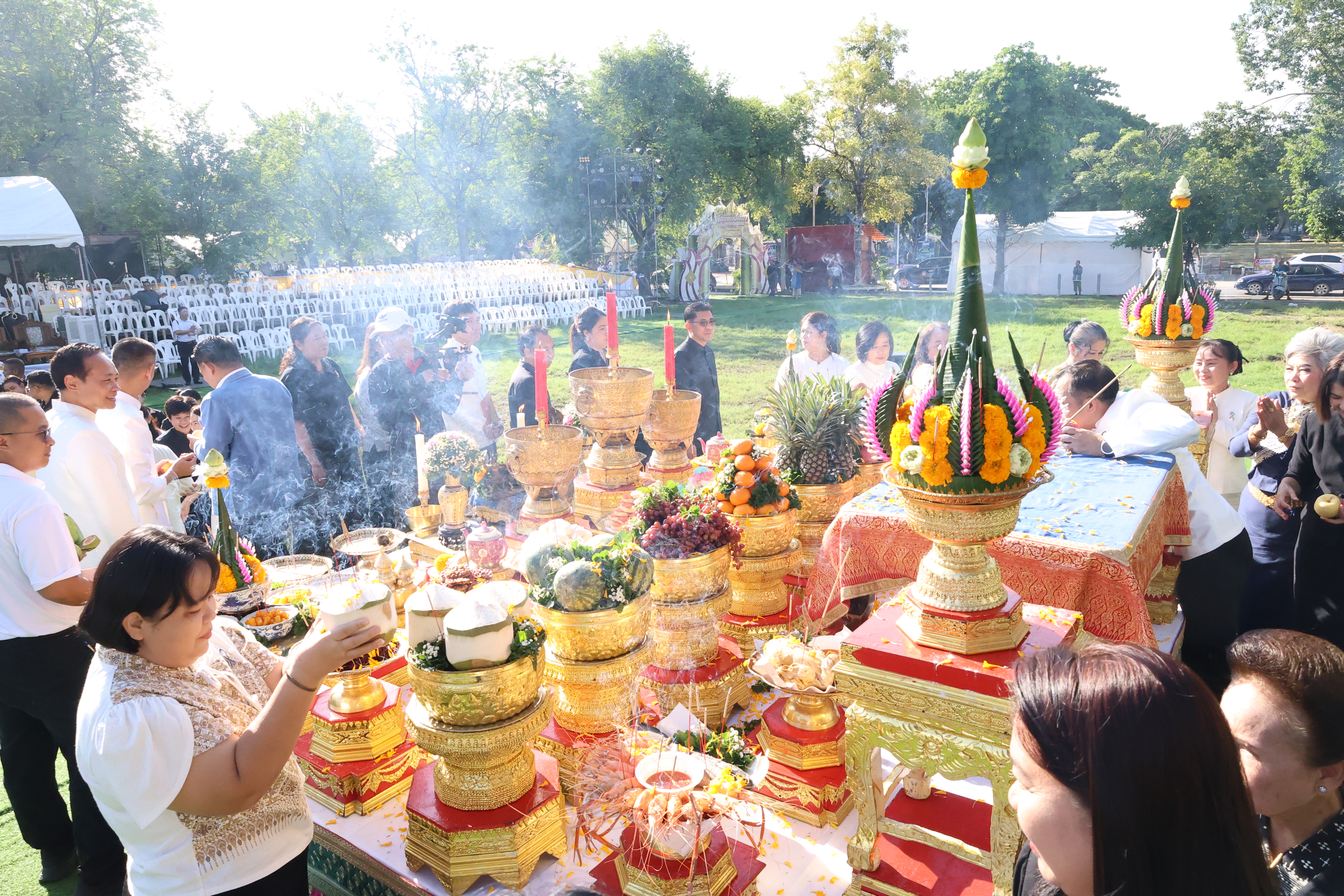 title - ส.ป.ก.นครปฐม เข้าร่วมงานพิธีบวงสรวง “แสดง แสง สี เสียง ตำนานเมืองนครปฐม” ภายใต้โครงการพัฒนาการท่องเที่ยวเชิงอาหารและวัฒนธรรม ที่เป็นอัตลักษณ์ของจังหวัดนครปฐม