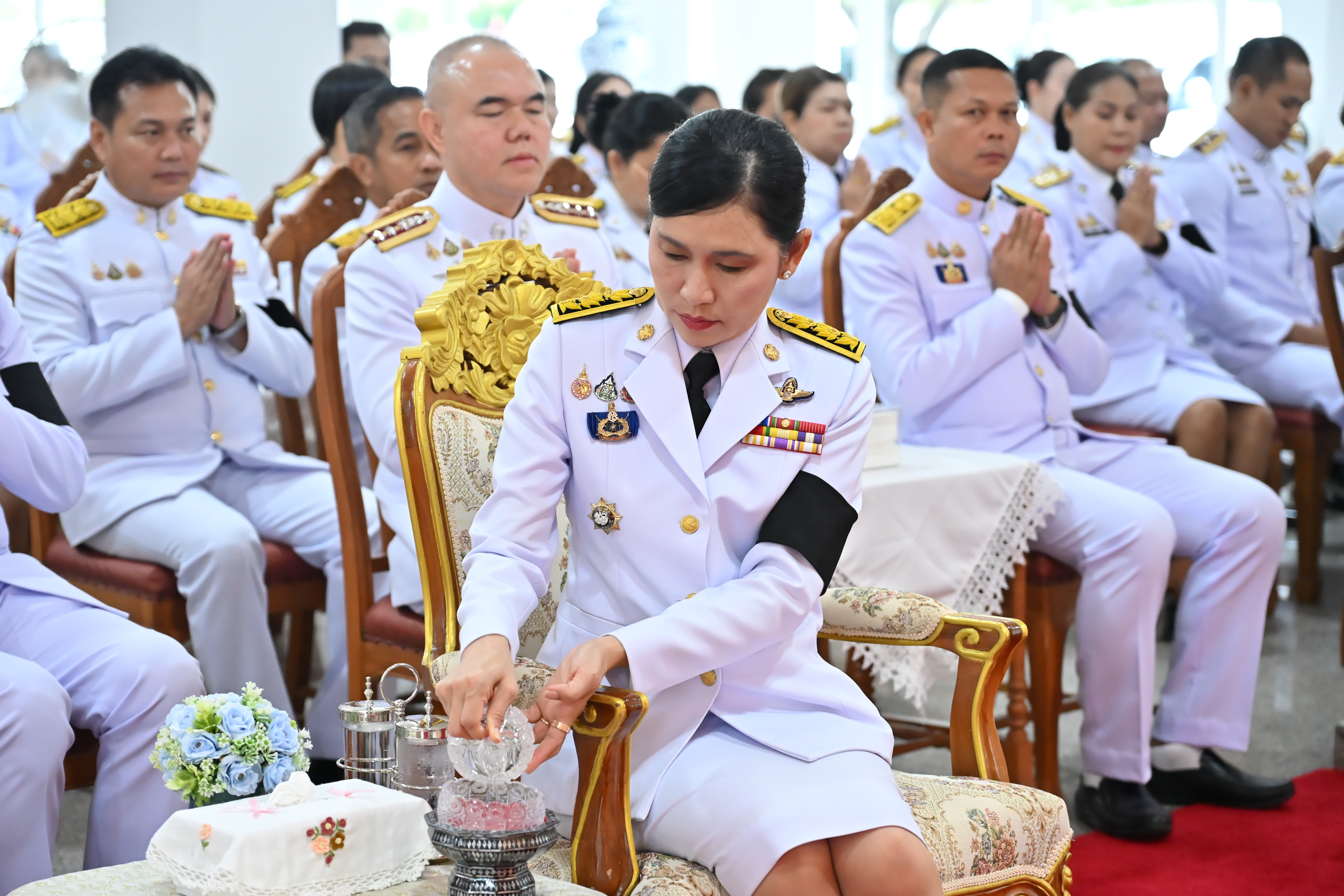title - ส.ป.ก.นครปฐม เข้าร่วมพิธีบำเพ็ญกุศลทักษิณานุประทานวาระสตมวาร 100 วัน เพื่ออุทิศถวายพระกุศลแด่ สมเด็จพระเจ้าลูกเธอ เจ้าฟ้าพัชรกิติยาภา นเรนทิราเทพยวดี กรมหลวงราชสาริณีสิริพัชร มหาวัชรราชธิดา