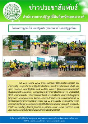 โครงการปลูกต้นไม้ และปลูกป่า (วนเกษตร) ในเขตปฏิรูปที่ดิน