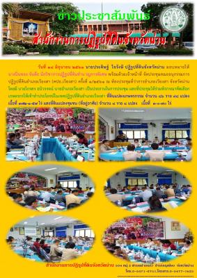 นายประดิษฐ์  ใจรังษี ปฏิรูปที่ดินจังหวัดน่าน มอบหมายให้ นางปิ่นทอง จันต๊ะ นักวิชาการปฏิรูปที่ดินชำนาญการพิเศษ พร้อมด้วยเจ้าหน้าที่ จัดประชุมคณะอนุกรรมการปฏิรูปที่ดินอำเภอเวียงสา (คปอ.เวียงสา) ครั้งที่ 1/2561 ณ ห้องประชุมที่ว่าการอำเภอเวียงสา จังหวัดน่าน 