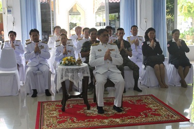ส.ป.ก.นราธิวาส ร่วมพิธีเจริญพระพุทธมนต์นพเคราะห์เฉลิมพระเกียรติ  