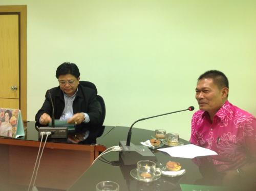 เข้าร่วมประชุมเพื่อฟื้นฟูข้าวหอมกระดังงา  