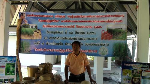 โครงการพัฒนาและรณรงค์การใช้หญ้าแฝกอันเนื่องมาจากพระราชดำริ 