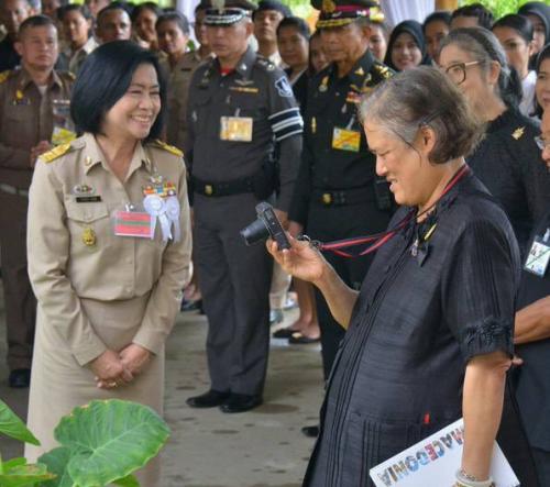 ร่วมเฝ้าฯ รับเสด็จ สมเด็จพระเทพรัตนราชสุดาฯ สยามบรมราชกุมารี เสด็จฯ งานวันลองกอง ภายในงานของดีเมืองนรา ครั้งที่ 42 ประจำปี 2560