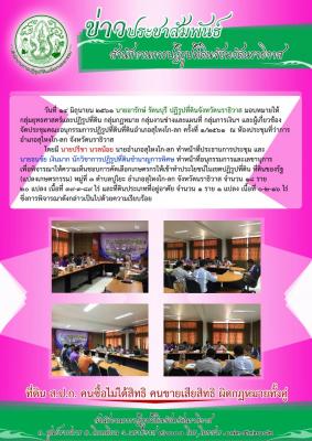 ส.ป.ก.นราธิวาส จัดประชุมคณะอนุกรรมการปฏิรูปที่ดินอำเภอสุไหงโก-ลก ครั้งที่ 1/2561 