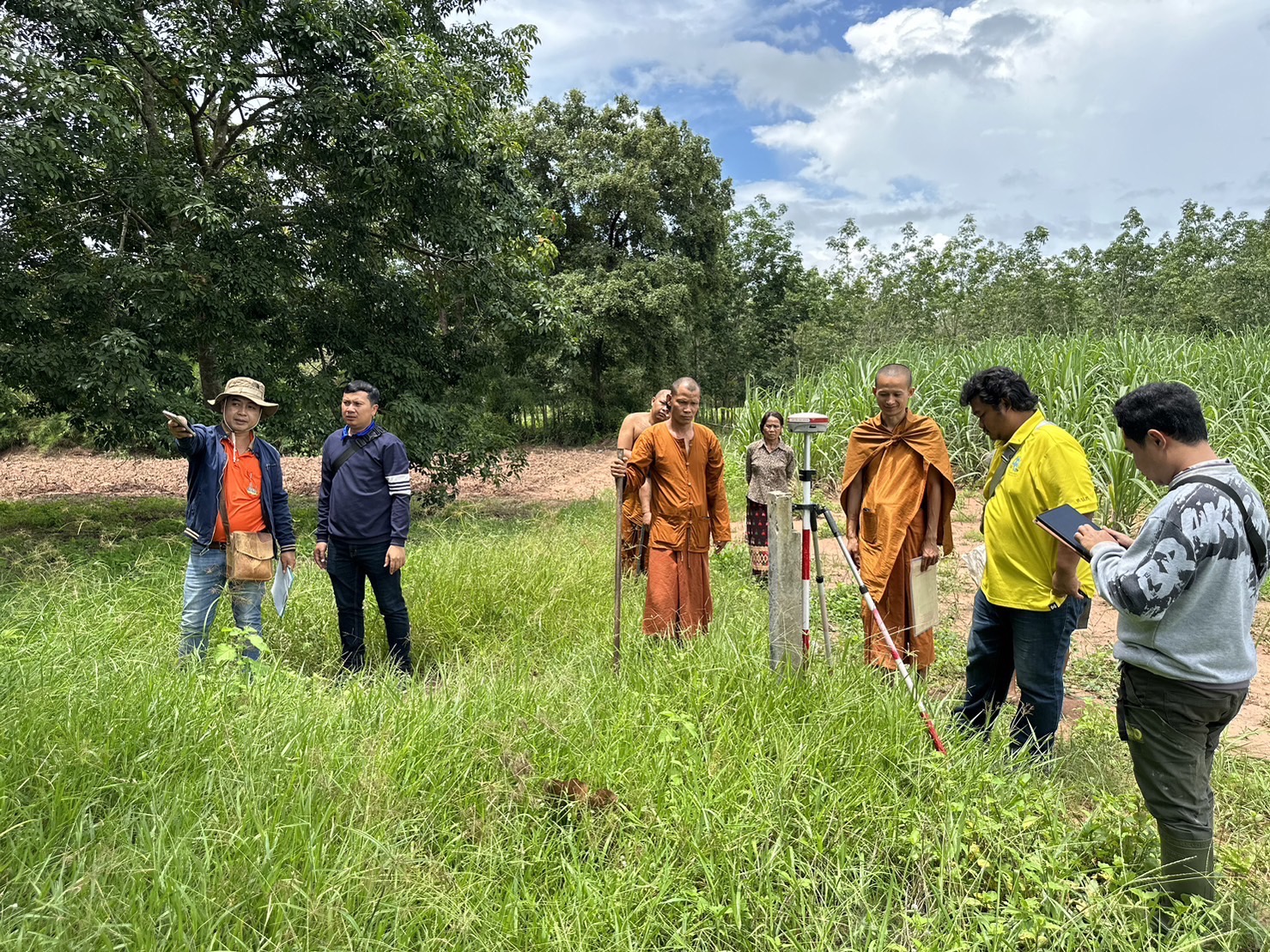 สำรวจรังวัดแปลงที่ดิน กรณีขอใช้ที่ดินเพื่อกิจการสาธารณูปโภคและกิจการอื่นๆ เพื่อสร้างวัด
