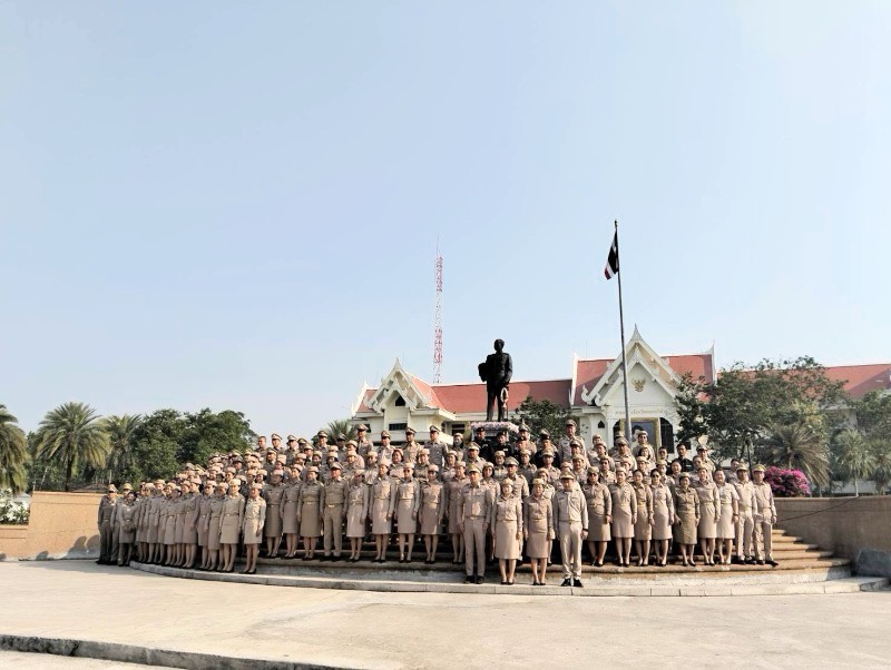  ส.ป.ก.จังหวัดหนองบัวลำภู เข้าร่วมกิจกรรมเคารพธงชาติไทย กับหน่วยงานราชการในจังหวัดหนองบัวลำภู ในวันแรกของการทำงานประจำสัปดาห์ พุทธศักราช ๒๕๖๙ ณ บริเวณลานปิยมิตร ศูนย์ราชการจังหวัดหนองบัวลำภู 