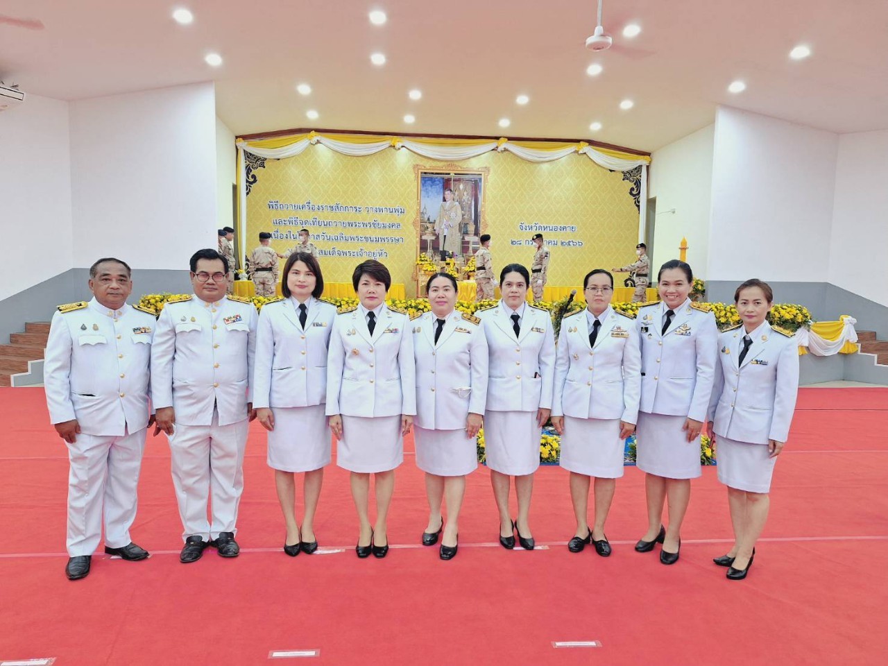 วันพฤหัสบดีที่ 28 กรกฎาคม 2566 นายประพันธ์ คำบาง ปฏิรูปที่ดินจังหวัดหนองคาย มอบหมายให้ นางสาววิจิตร ประจิมทิศ นักวิชาการูปฏิรูปที่ดินชำนาญการพิเศษ เข้าร่วมพิธีทำบุญตักบาตร ถวายพระราชกุศล ฯ