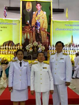 วันที่ 5 พฤษภาคม 2558 ร่วมพิธีถวายราชสดุดี เนื่องในวันฉัตรมงคล 